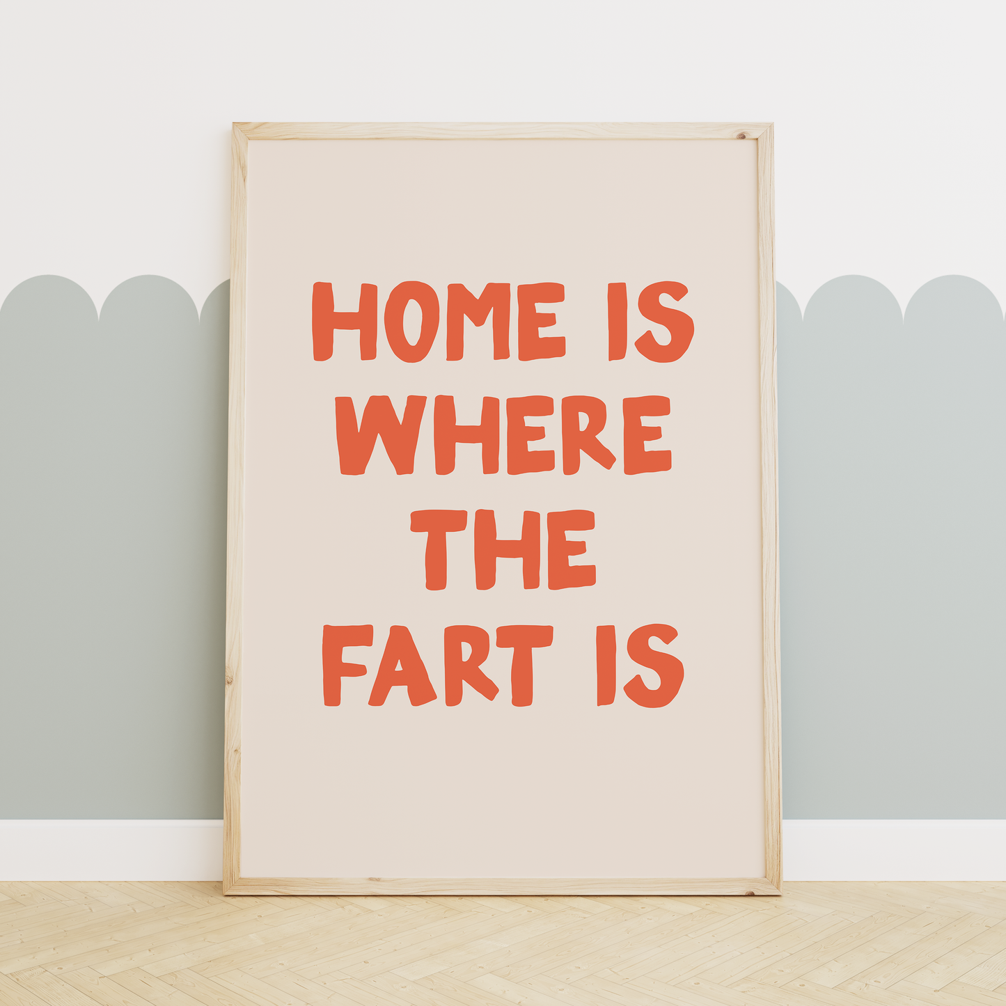 WISDOM & WONDER X HEY WONDER | Home Is Where The Fart Is | Lobster and Cream | Wall Art Print