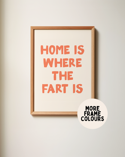 WISDOM & WONDER X HEY WONDER | Framed | Home Is Where The Fart Is | Lobster & Cream | Wall Art Print