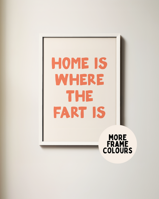 WISDOM & WONDER X HEY WONDER | Framed | Home Is Where The Fart Is | Lobster & Cream | Wall Art Print