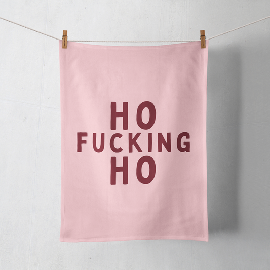 Ho Fucking Ho | Christmas Tea Towel