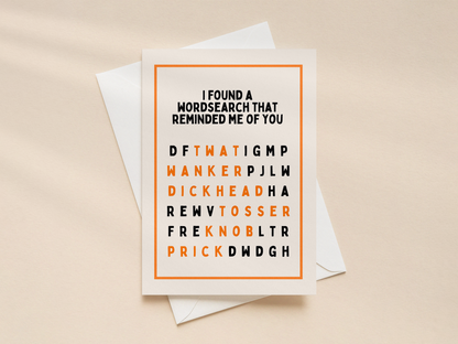 I Found A Wordsearch | Greeting Card