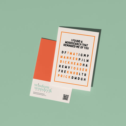 I Found A Wordsearch | Greeting Card