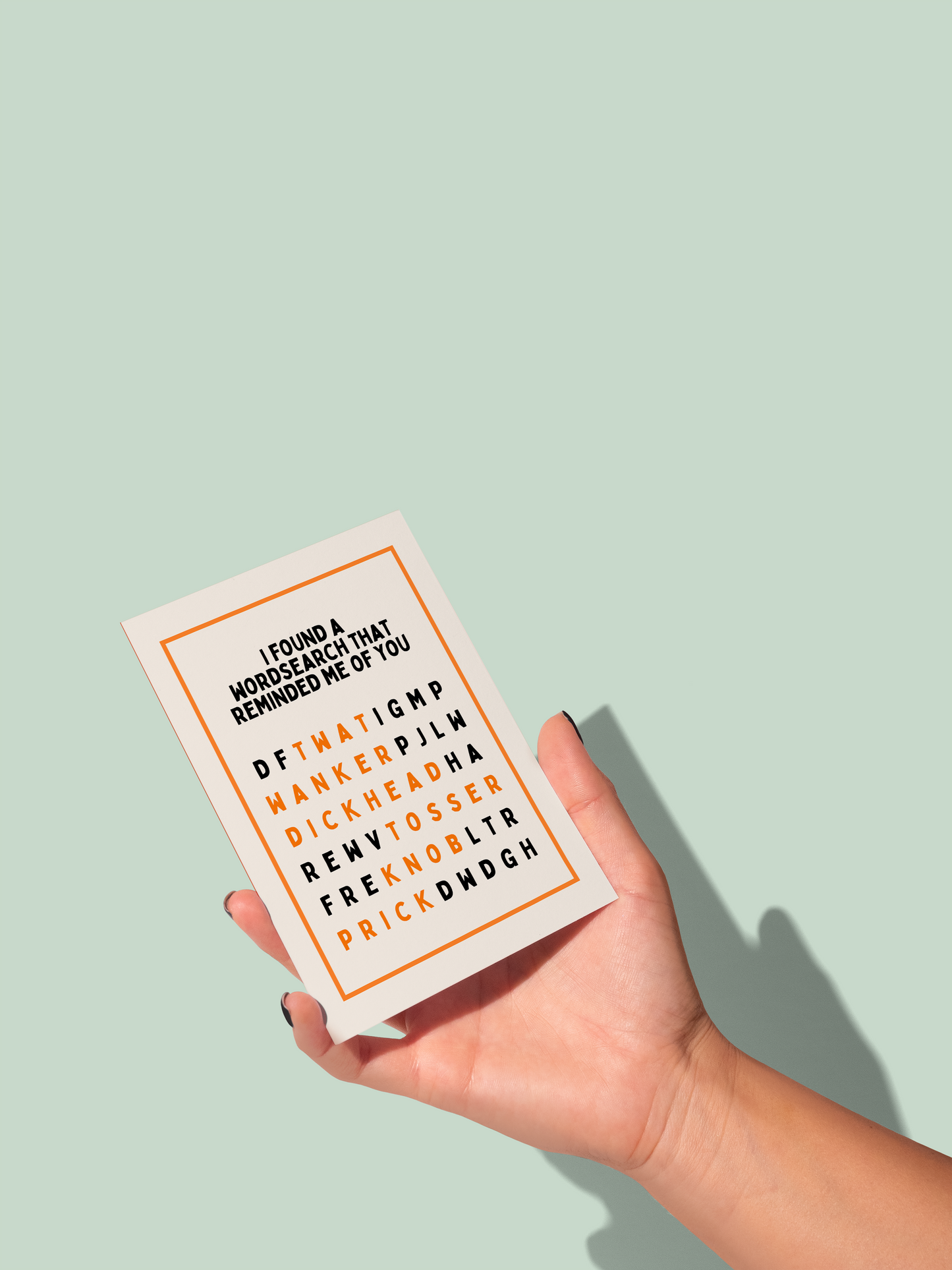 I Found A Wordsearch | Greeting Card