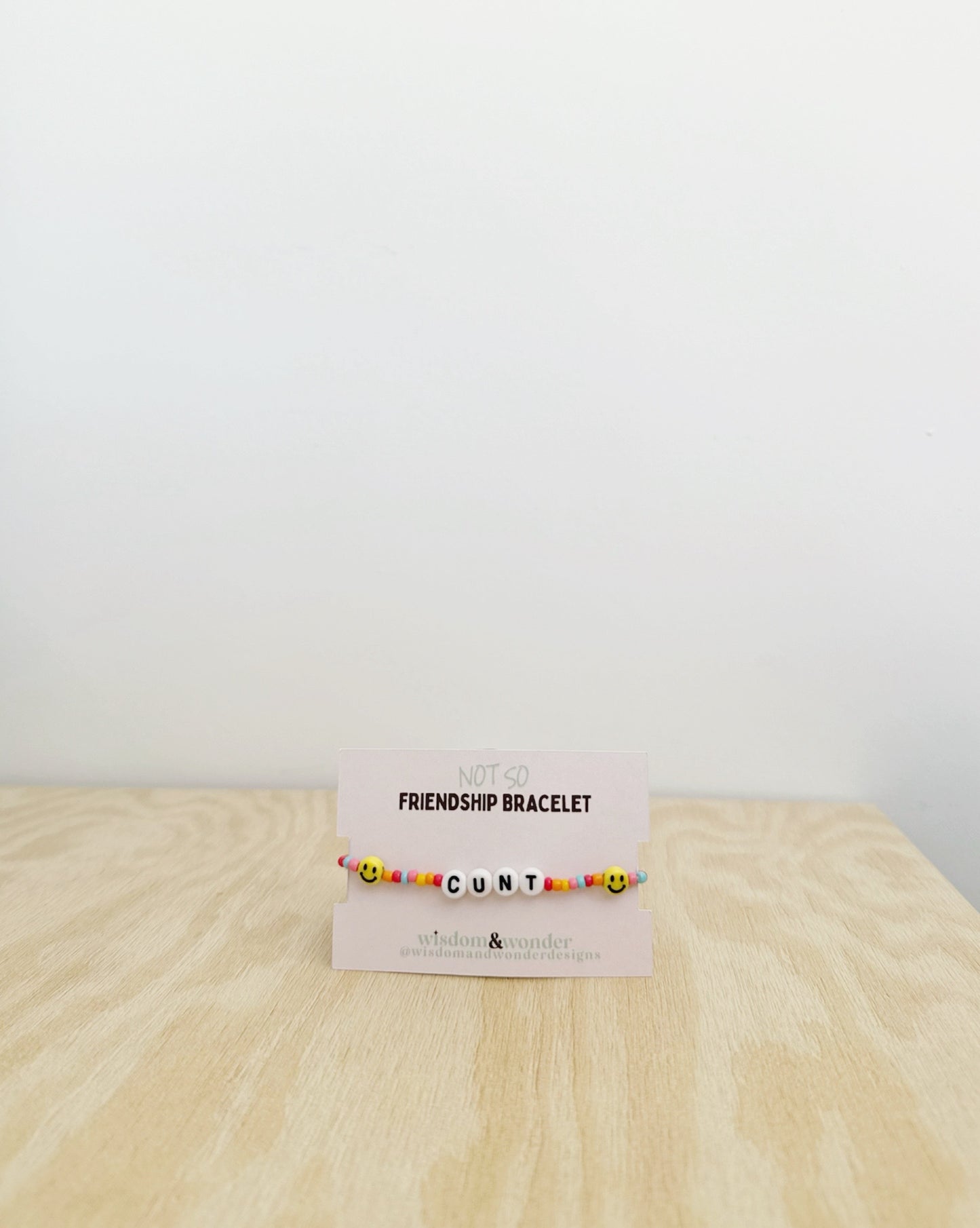 Cunt | Tutti Frutti | Gold | 'Not So' Friendship Bracelet