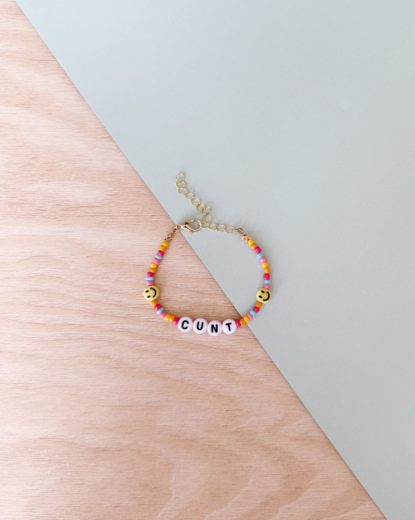 Cunt | Tutti Frutti | Gold | 'Not So' Friendship Bracelet