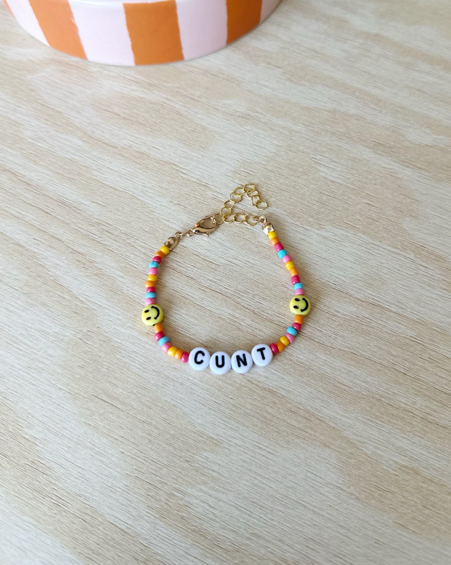 Cunt | Tutti Frutti | Gold | 'Not So' Friendship Bracelet