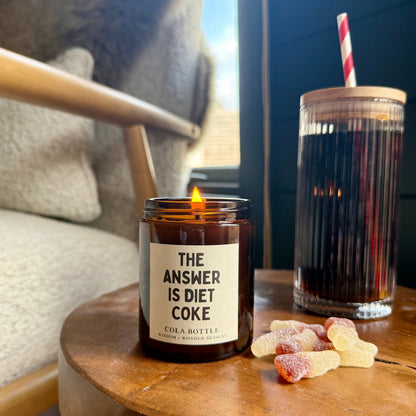 The Answer Is Diet Coke | Candle