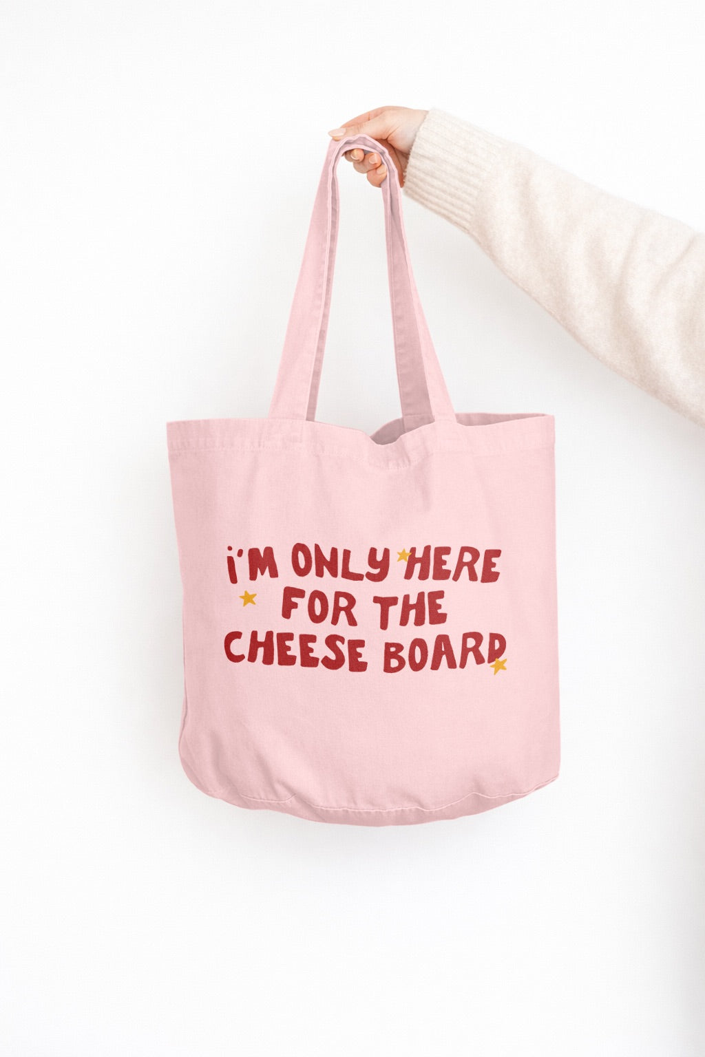 I'm Only Here For The Cheese Board | Christmas Tote Bag