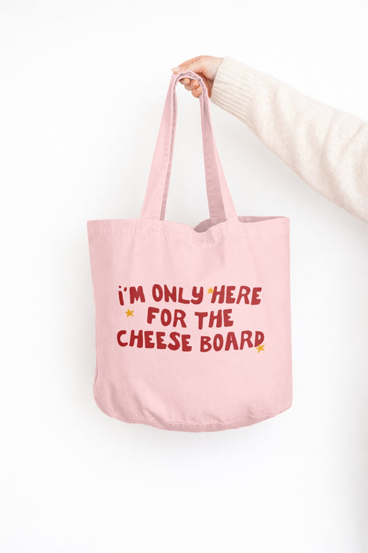 I'm Only Here For The Cheese Board | Christmas Tote Bag