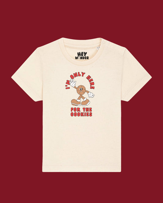 Christmas Baby T Shirt | I'm Only Here For The Cookies