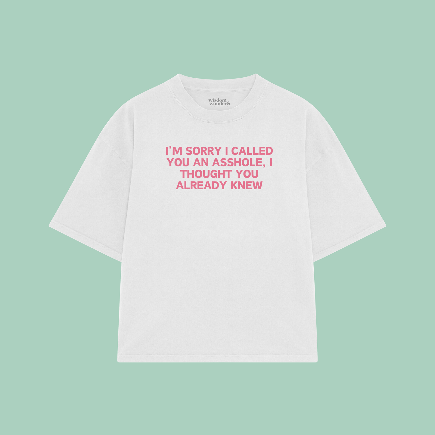 I'm Sorry I Called You An Asshole | Boxy T Shirt