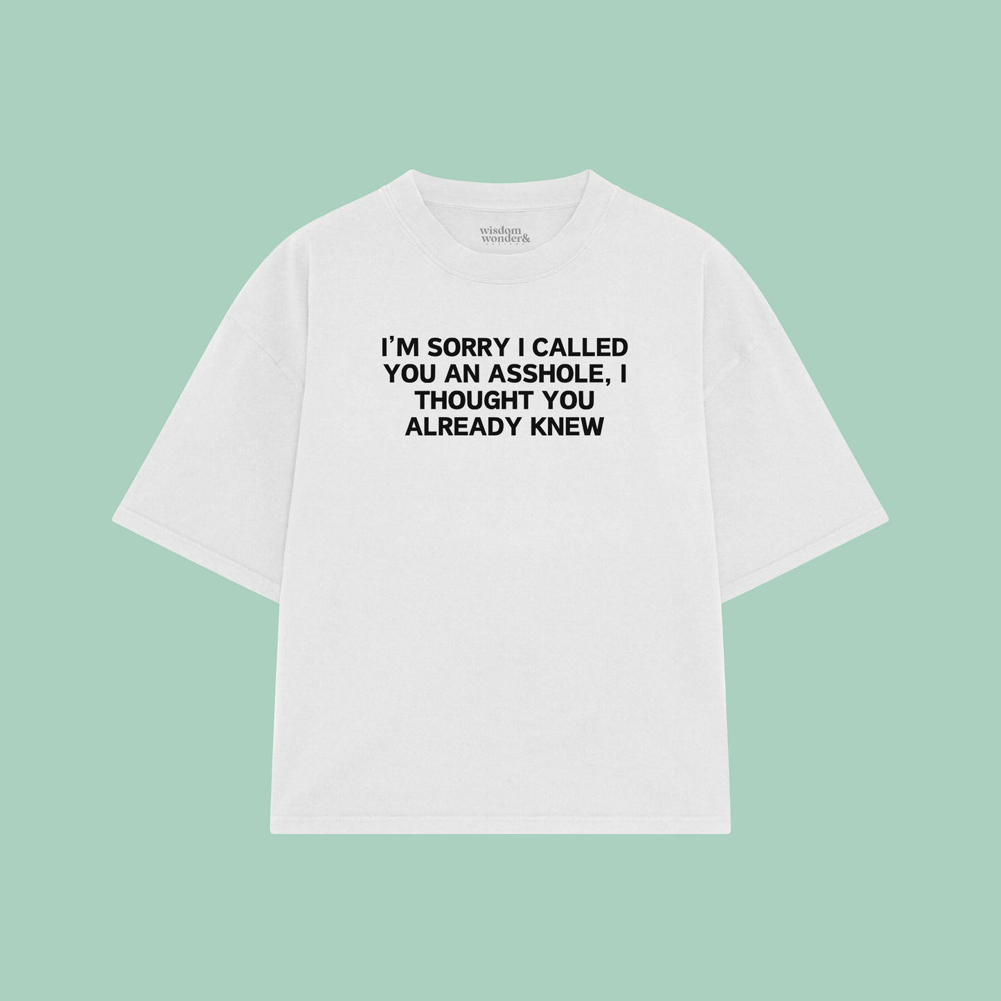 I'm Sorry I Called You An Asshole | Boxy T Shirt