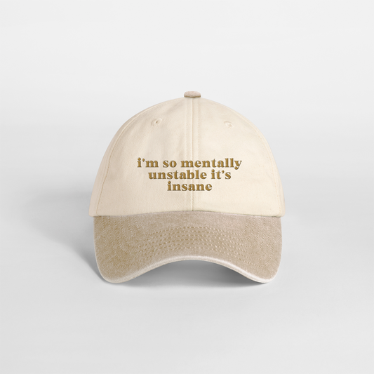 I'm So Mentally Stable It's Insane | Vintage Two Tone Cap