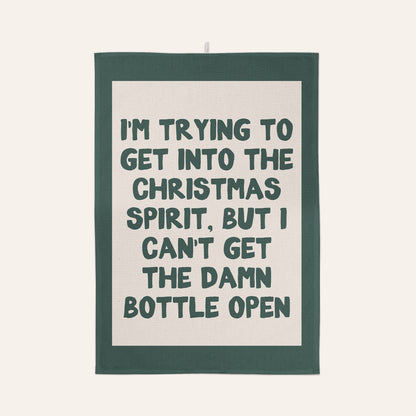 I'm Trying To Get Into The Christmas Spirit | Christmas Tea Towel