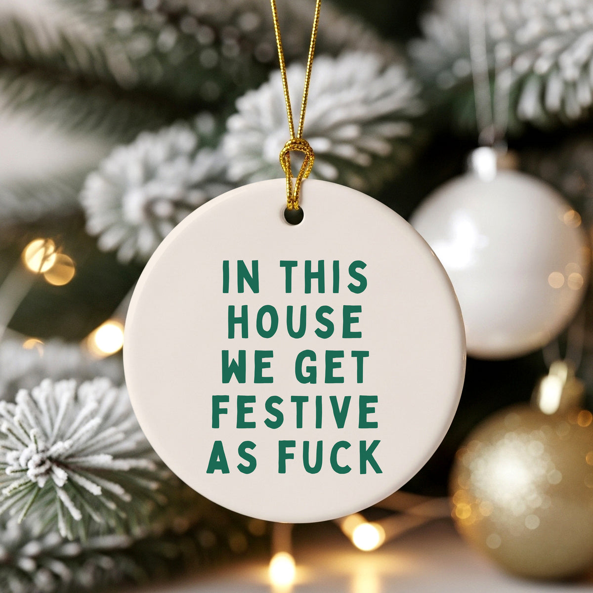Christmas Bauble | In This House We Get Festive