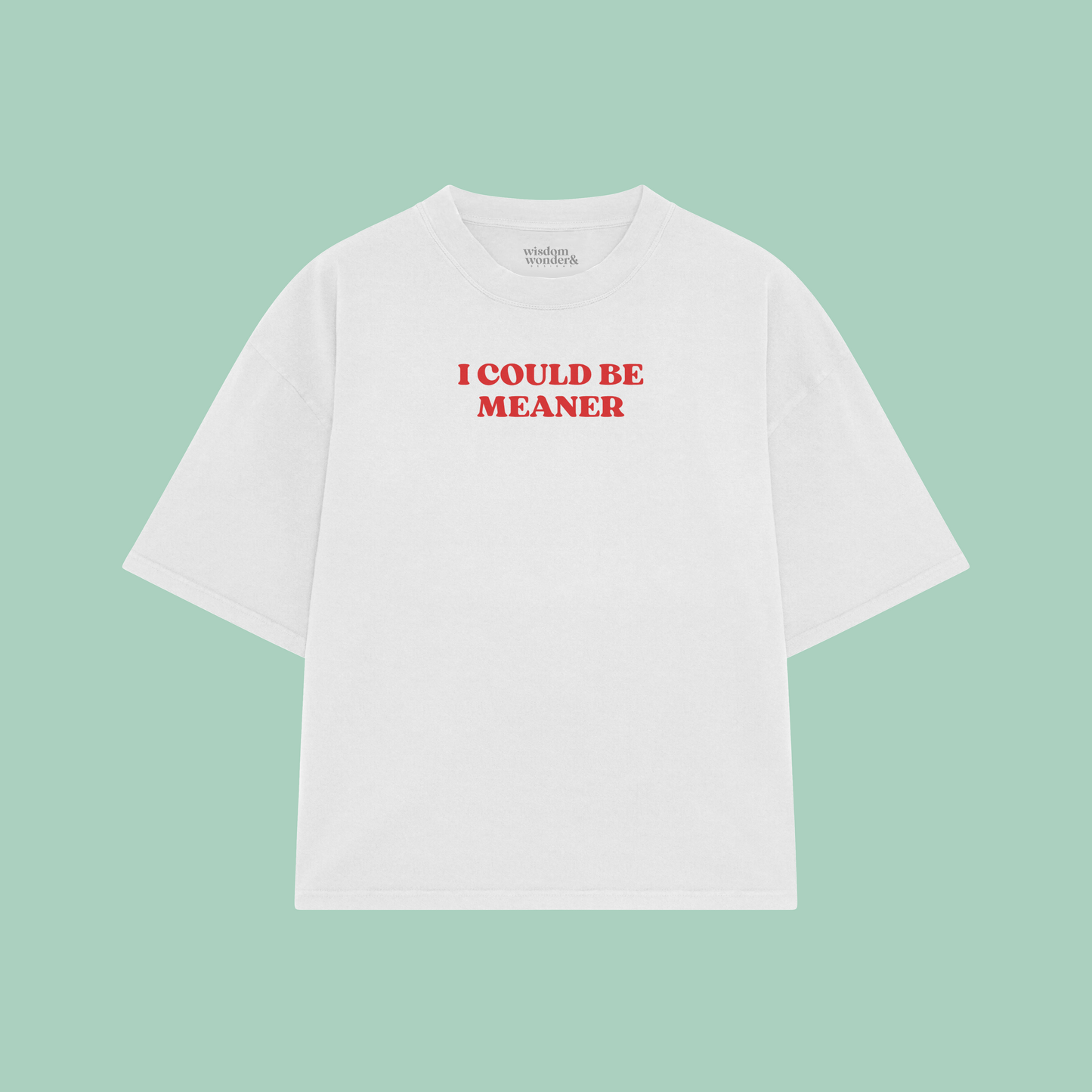 I Could Be Meaner | Boxy T Shirt