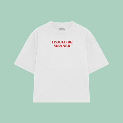 I Could Be Meaner | Boxy T Shirt