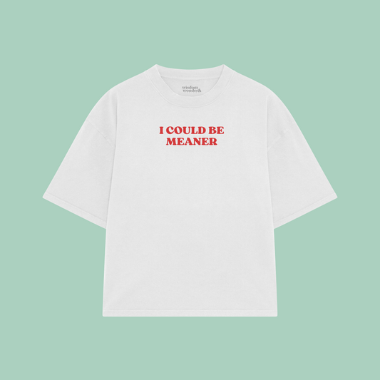 I Could Be Meaner | Boxy T Shirt