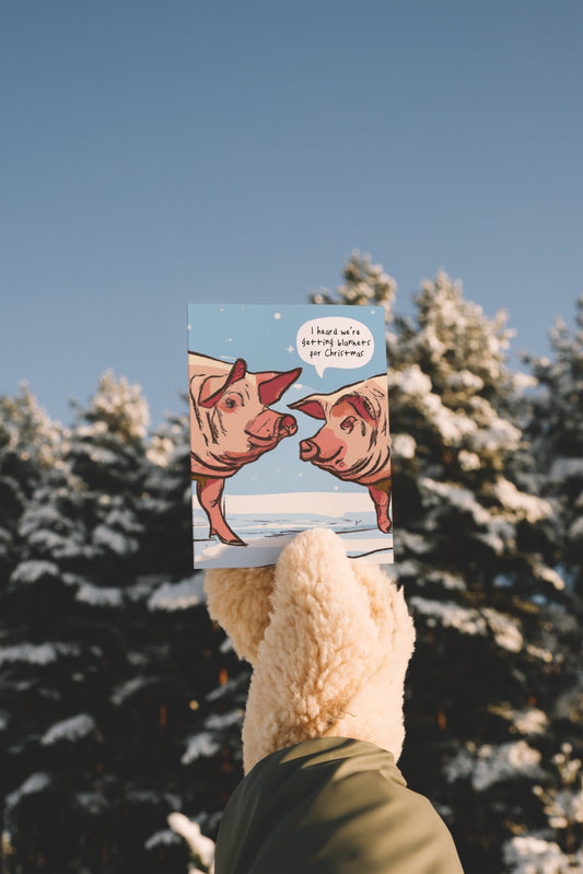 I Heard We're Getting Blankets | Christmas Card