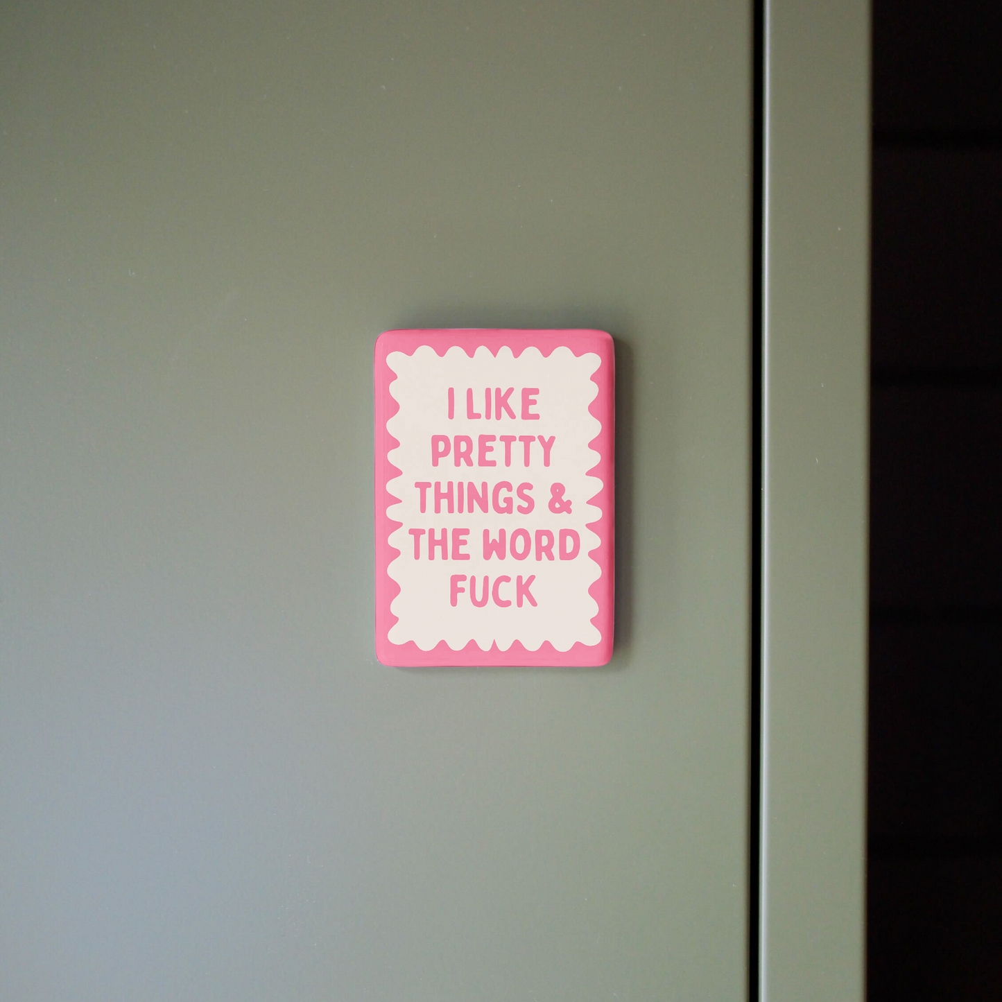I Like Pretty Things & The Word Fuck | Ceramic Magnet