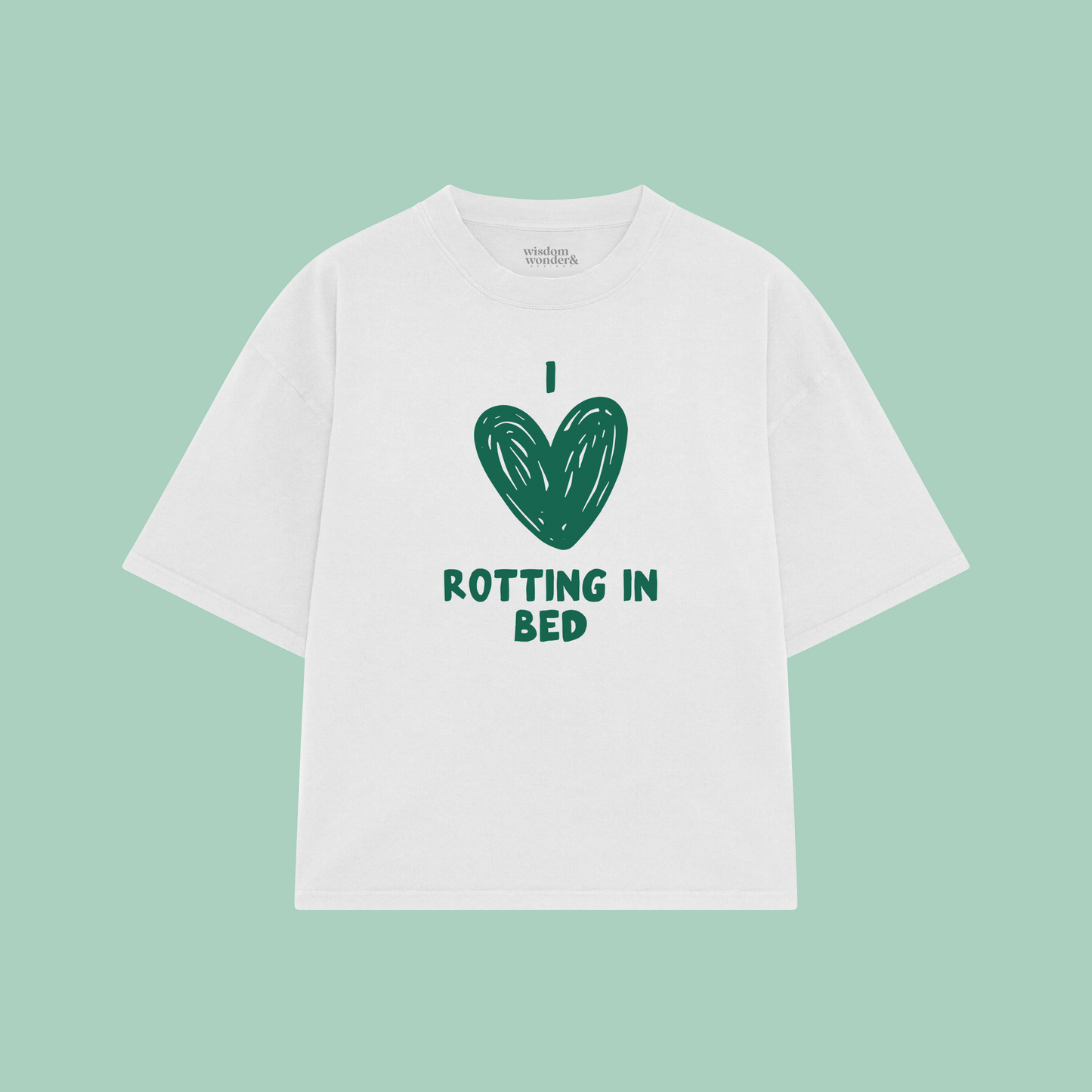 I Love Rotting In Bed | Boxy T Shirt