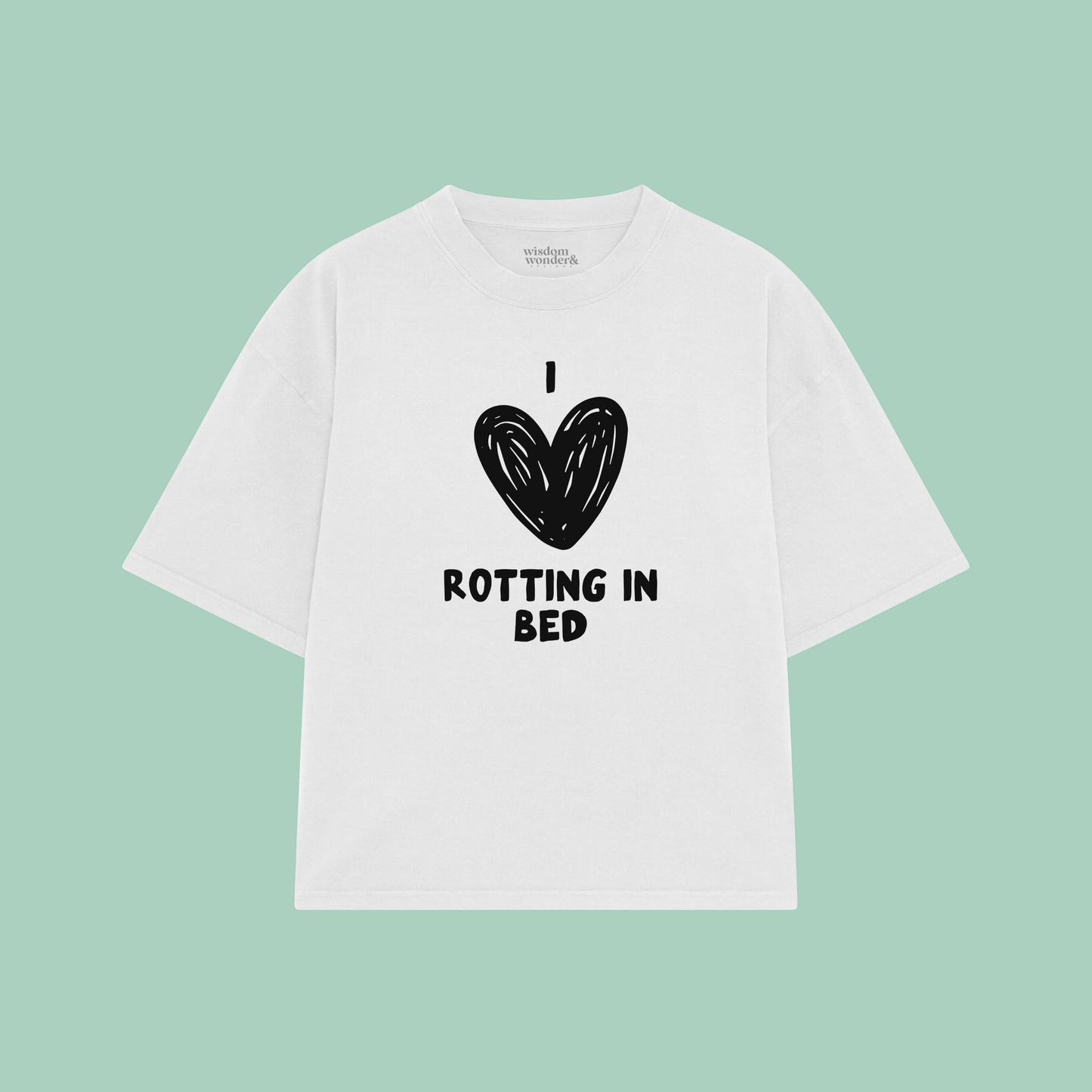 I Love Rotting In Bed | Boxy T Shirt