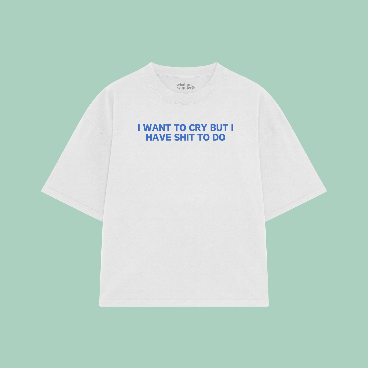 I Want To Cry But I Have Shit To Do | Boxy T Shirt