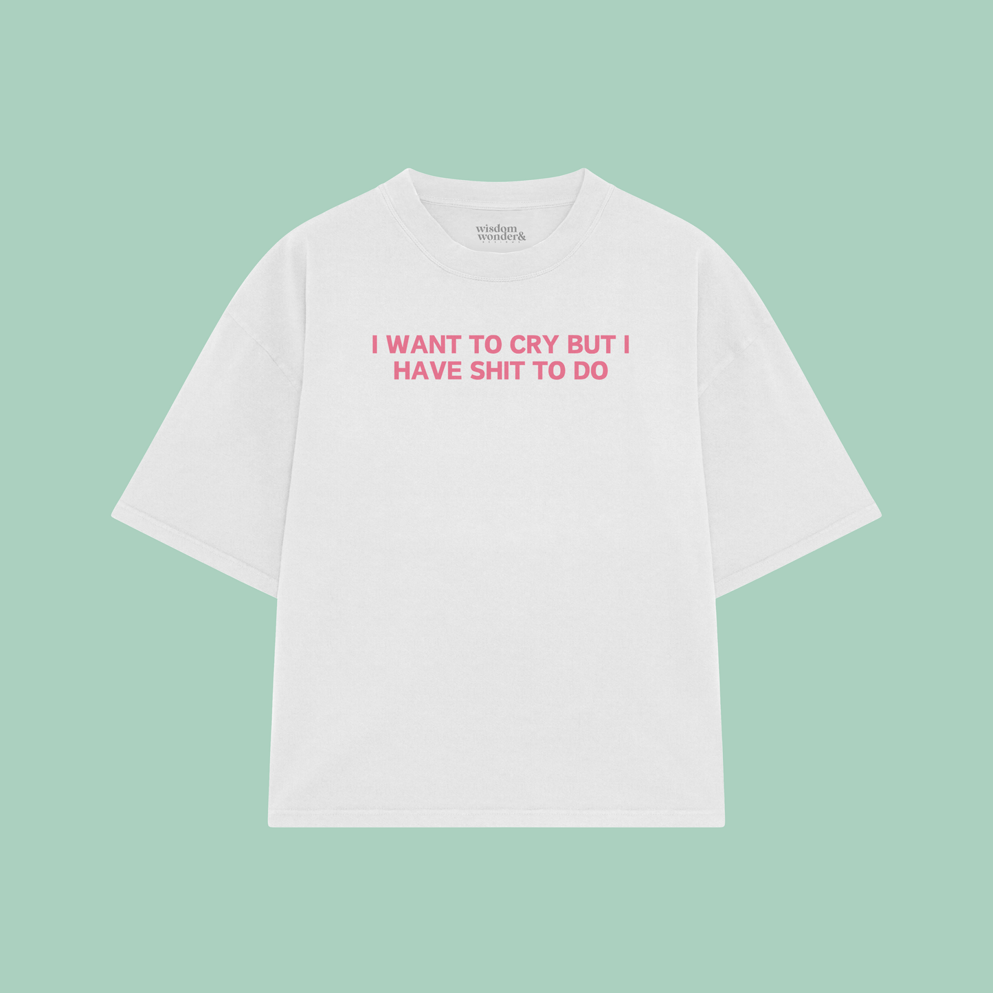 I Want To Cry But I Have Shit To Do | Boxy T Shirt