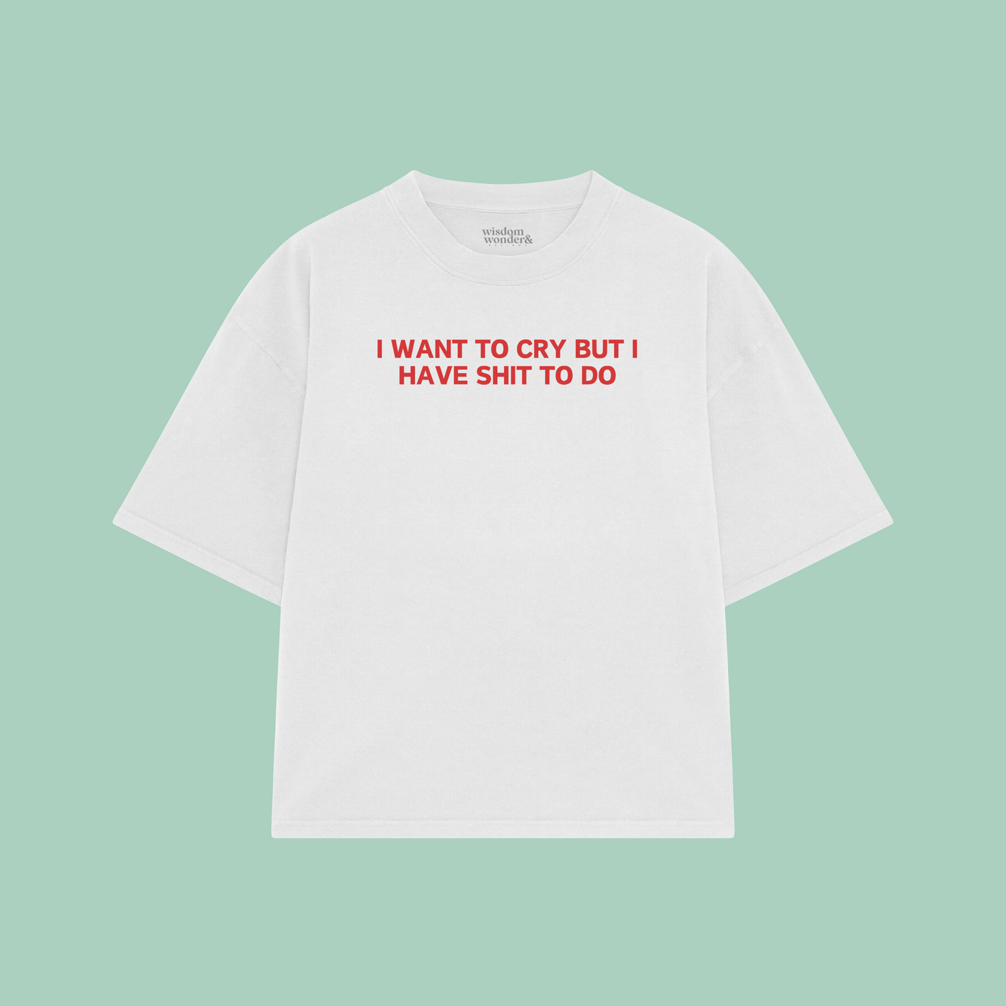I Want To Cry But I Have Shit To Do | Boxy T Shirt