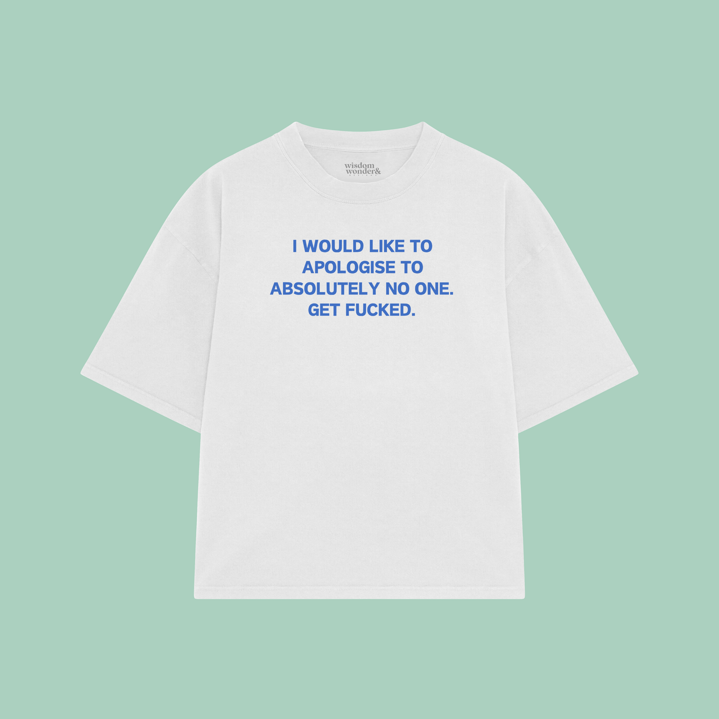I Would Like To Apologise To Absolutely No One | Boxy T Shirt