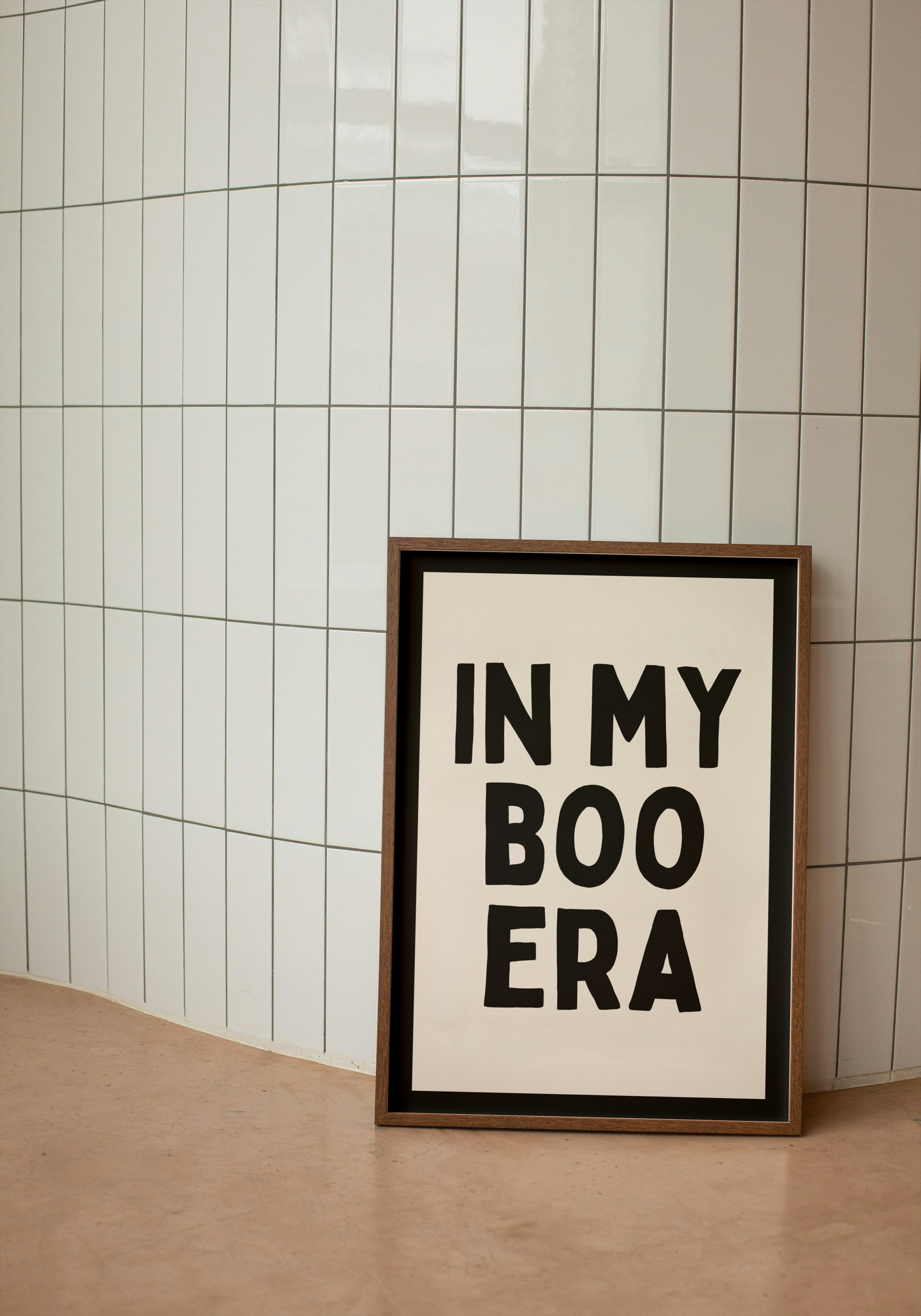 In My Boo Era | Black and Cream | Art Print