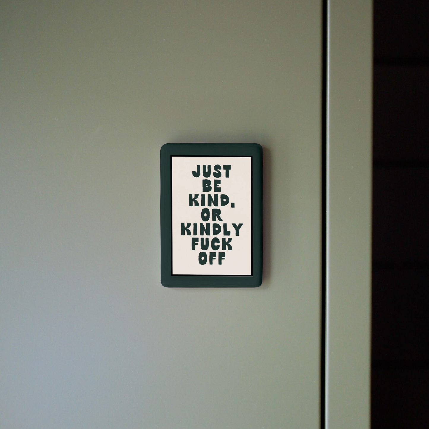 WISDOM & WONDER DESIGNS X MIND | Just Be Kind Or Kindly Fuck Off | Ceramic Magnet