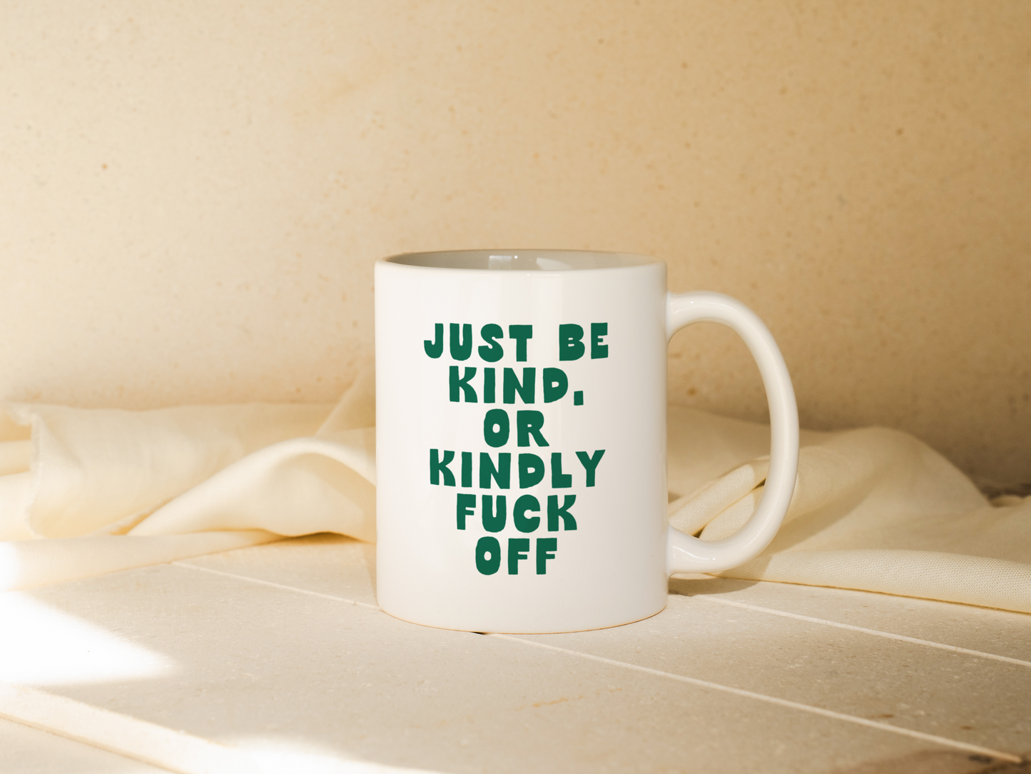 WISDOM & WONDER DESIGNS X MIND | Just Be Kind Or Kindly Fuck Off | Mug