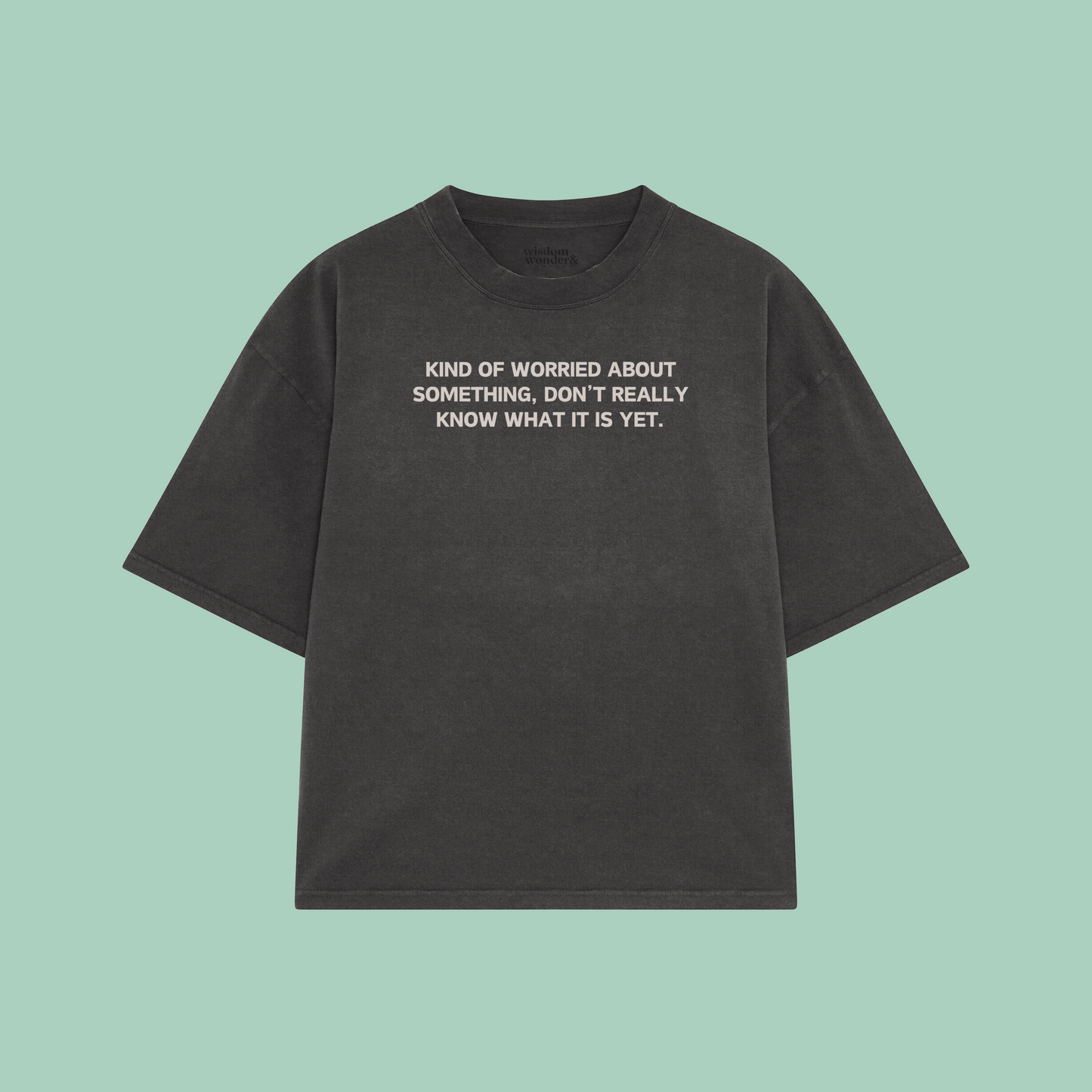 Kind Of Worried About Something | Boxy T Shirt