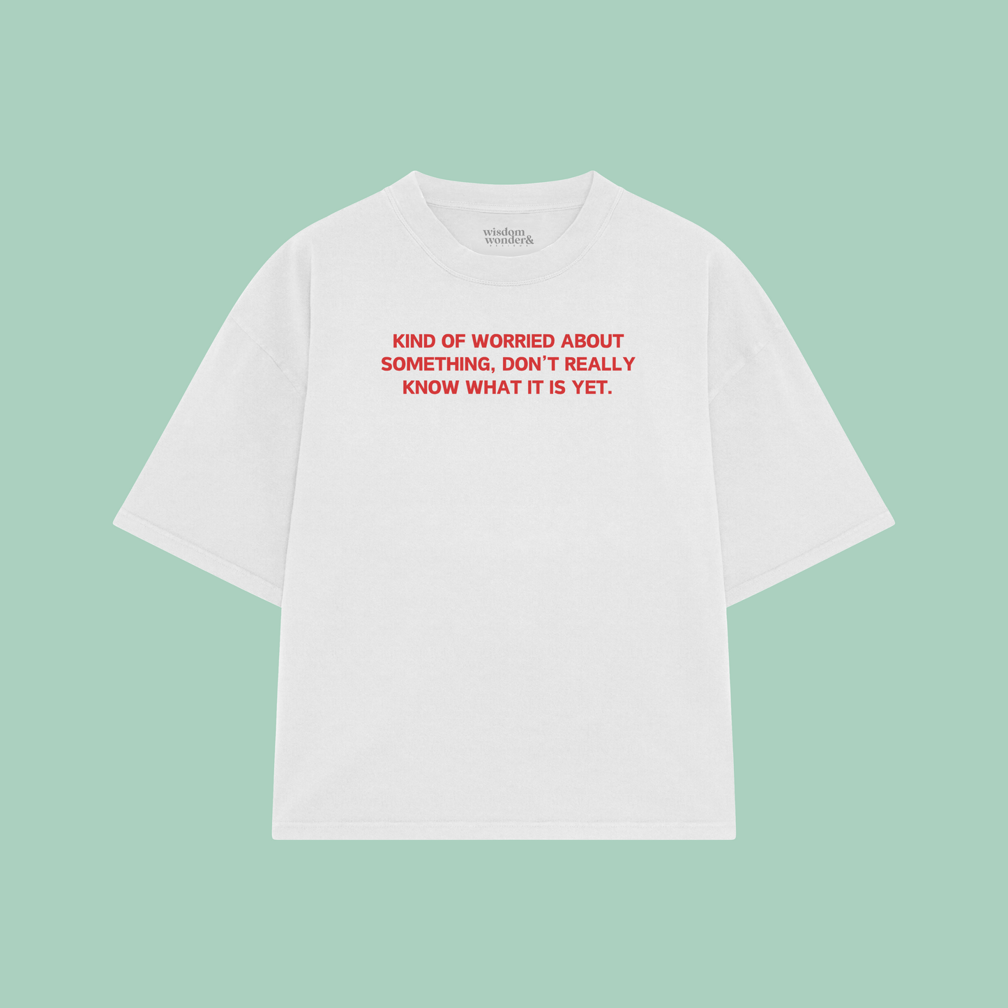 Kind Of Worried About Something | Boxy T Shirt