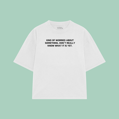 Kind Of Worried About Something | Boxy T Shirt