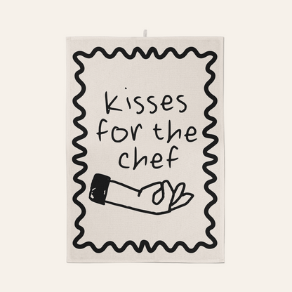 Kisses For The Chef | Tea Towel