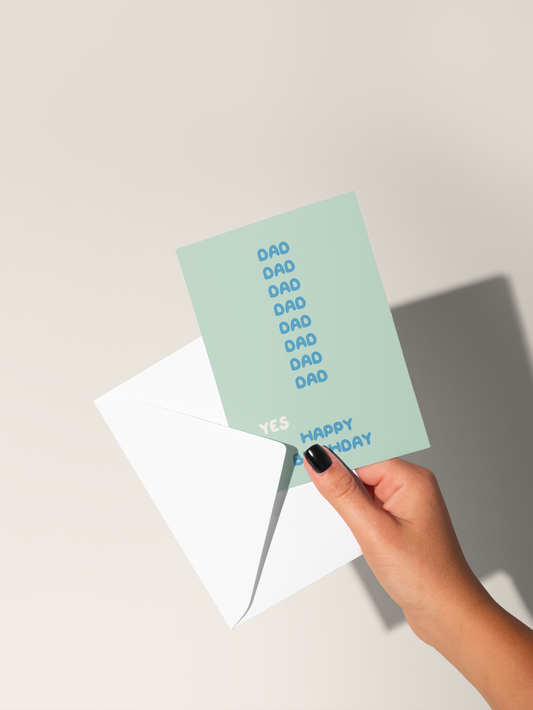 Daddy Dad Happy Birthday | Greeting Card