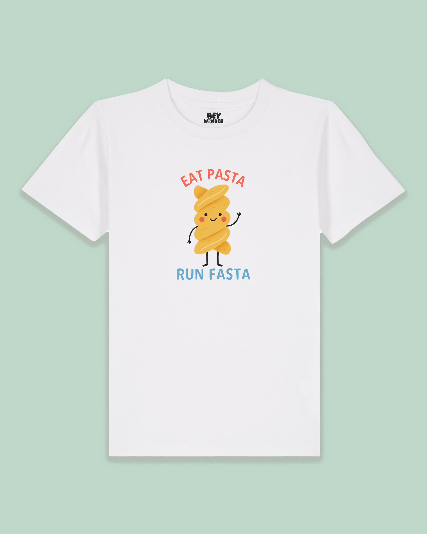 Kids T Shirt | Eat Pasta Run Fasta