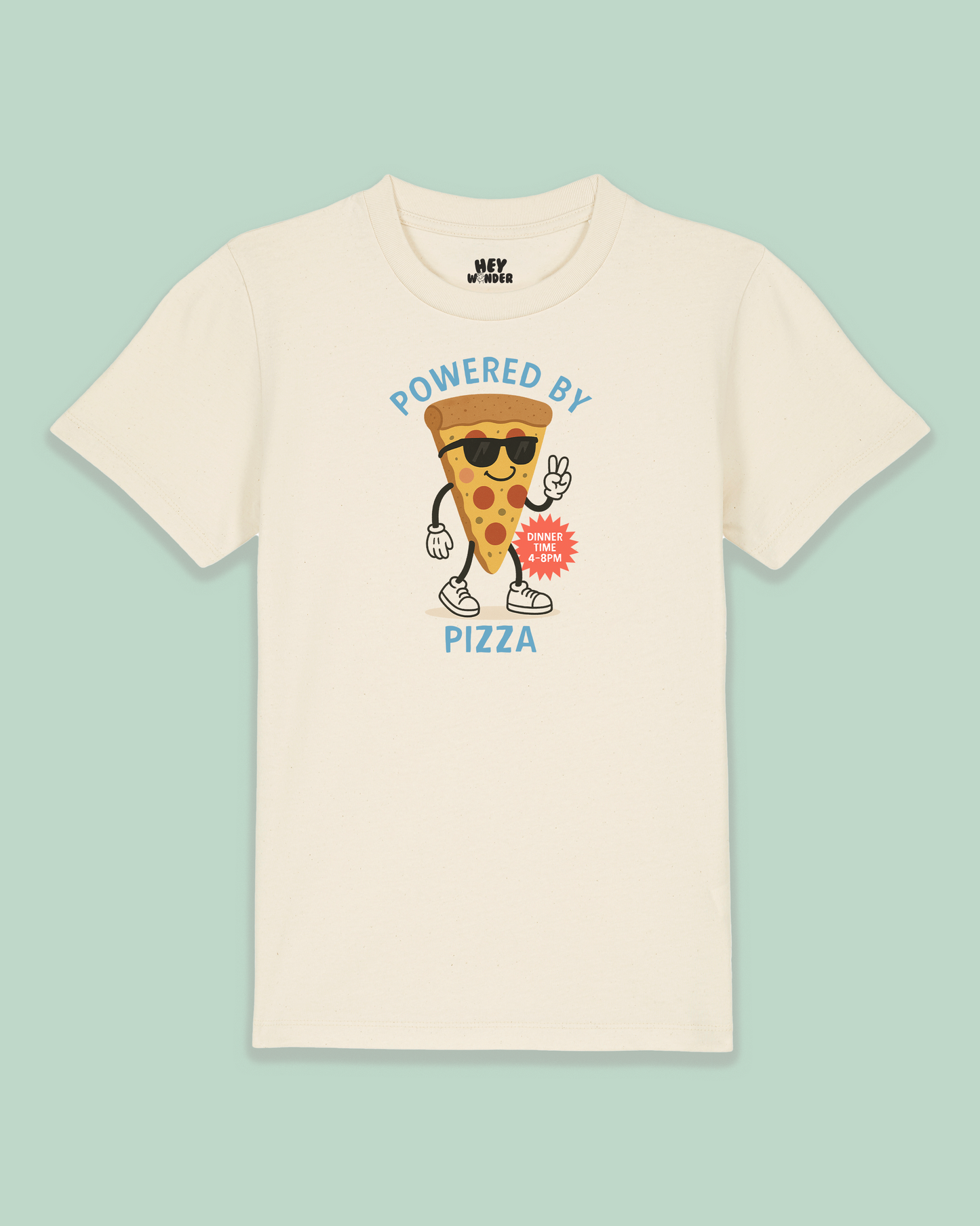 Kids T Shirt | Powered By Pizza