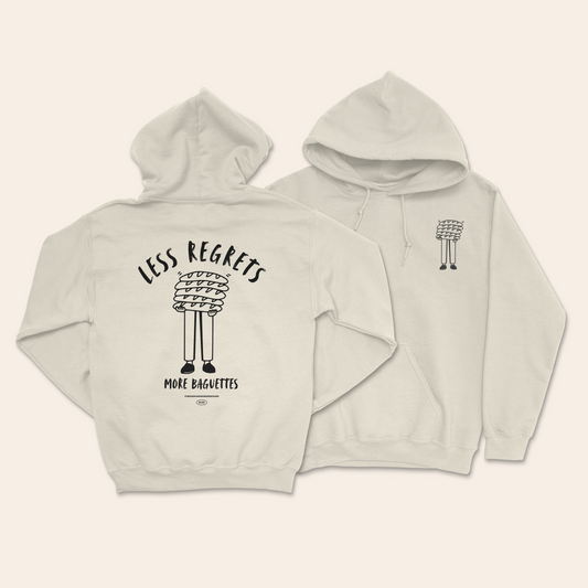 Less Regrets More Baguettes | Unisex Hoodie