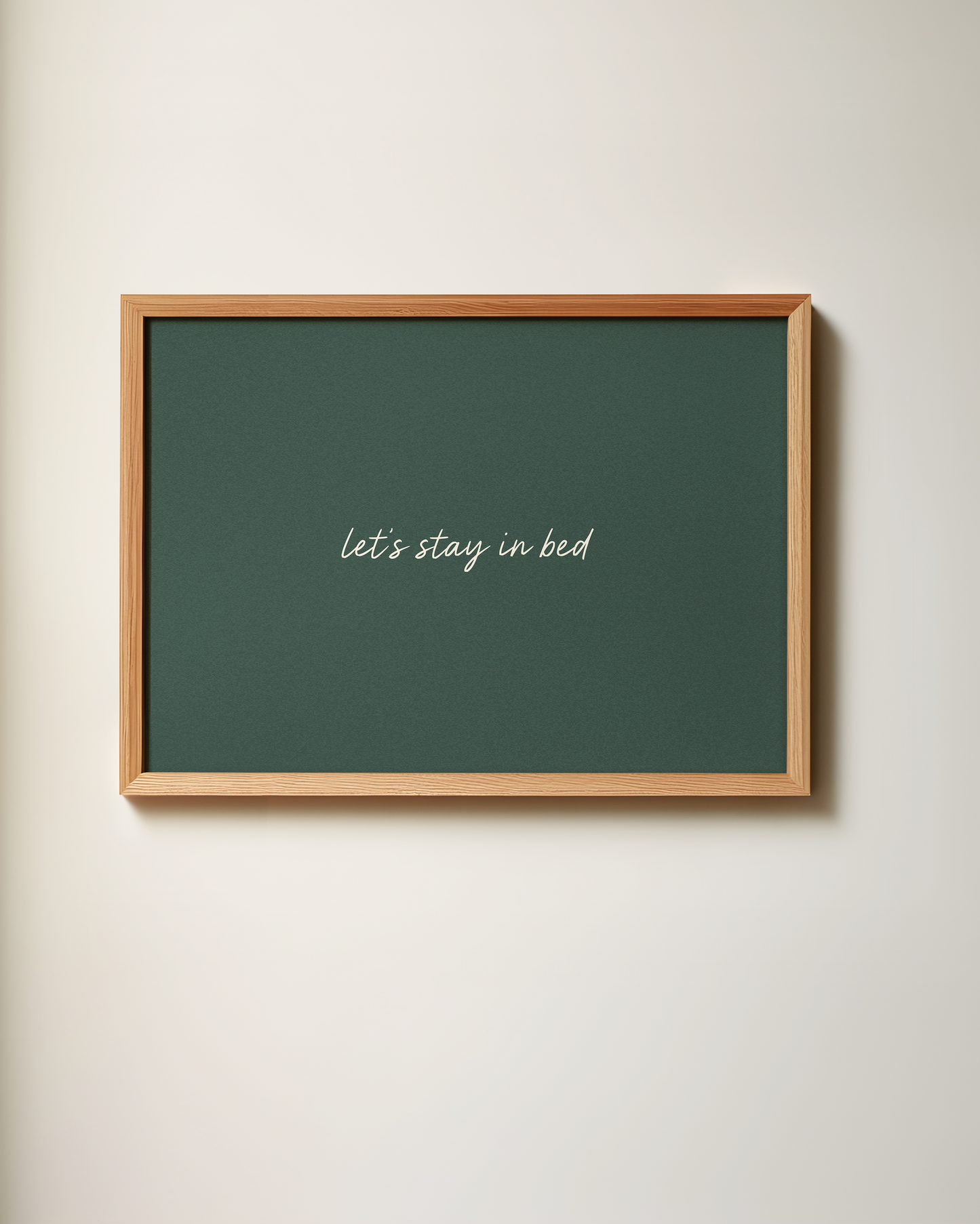 Let's Stay In Bed | Art Print
