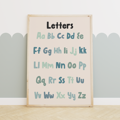 Educational Prints | Blues | Art Print
