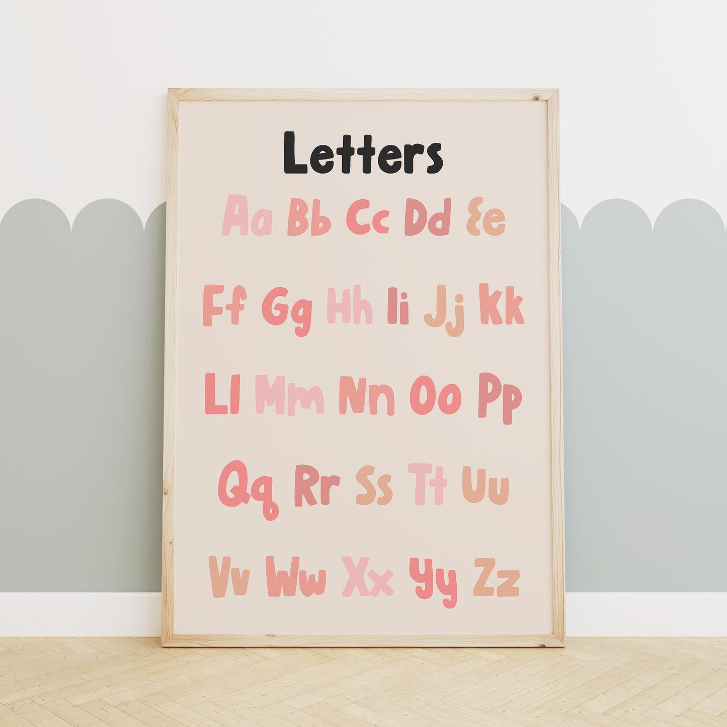 Educational Prints | Pink | Art Print