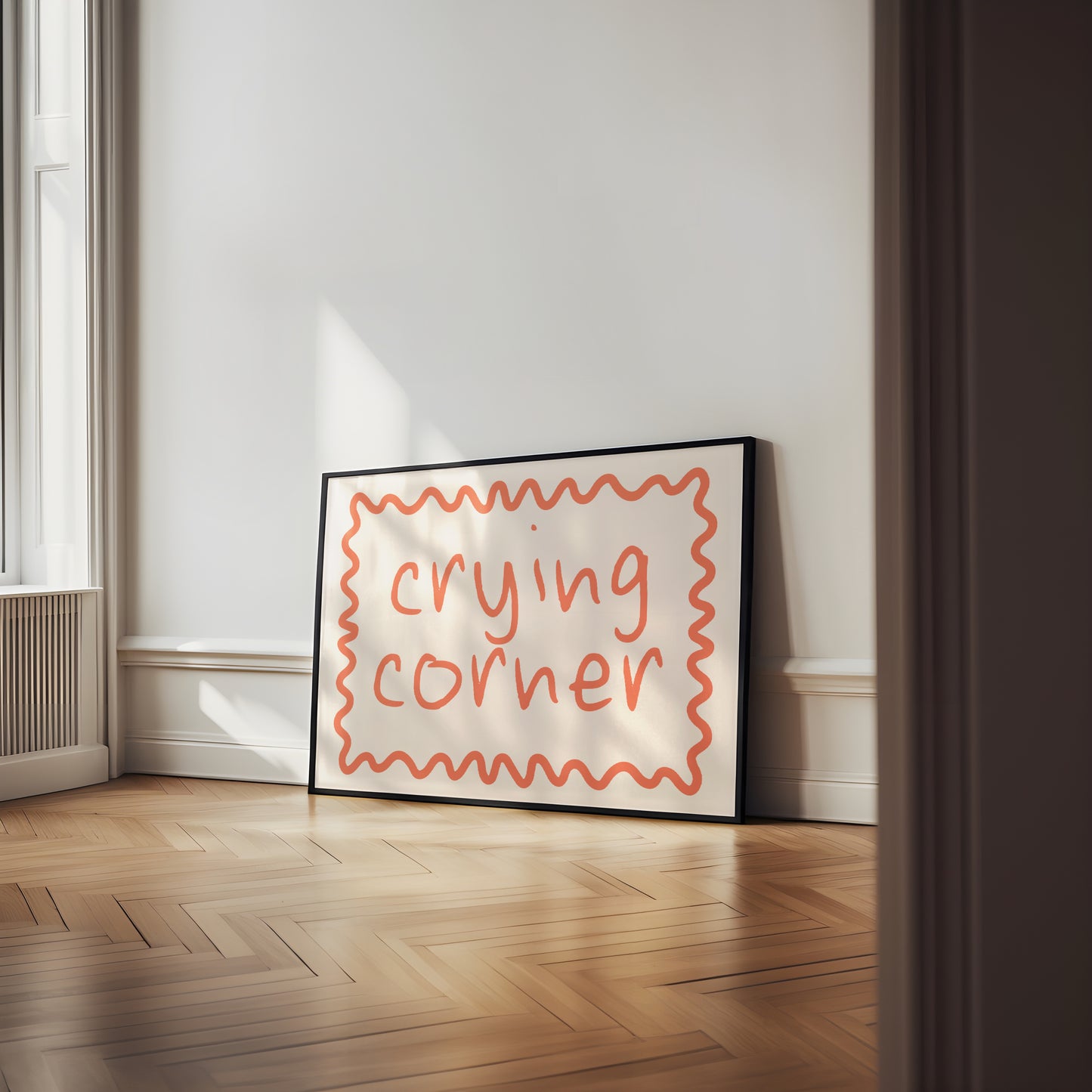 Digital Download | Crying Room | Landscape | Coral and Cream