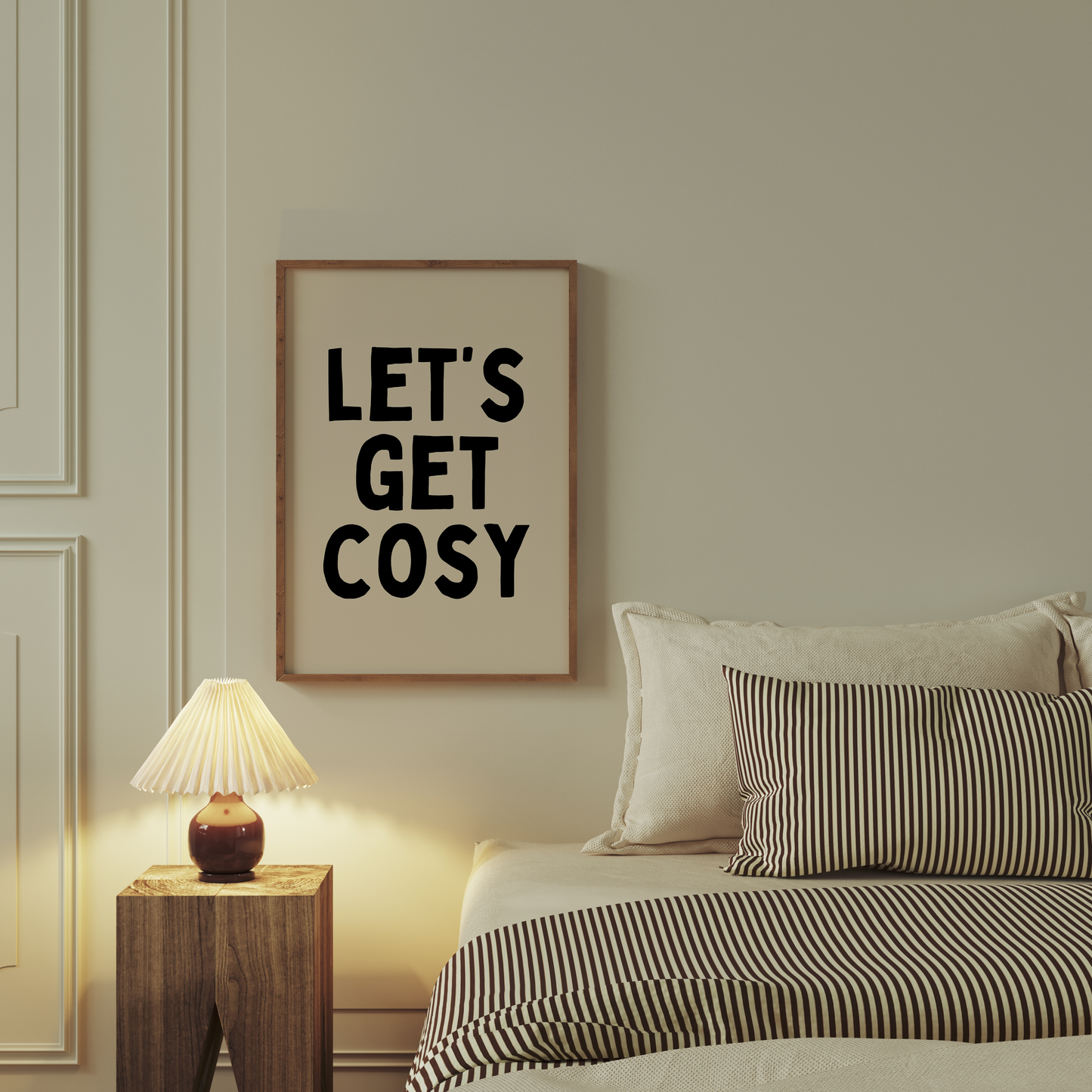 Digital Download | Let's Get Cosy | Black and Cream