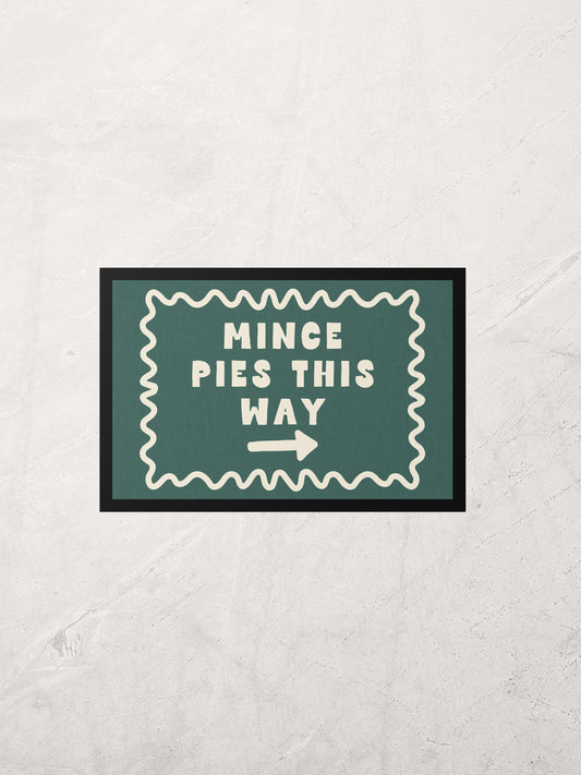 Christmas Indoor Door Mat | Mince Pies This Way