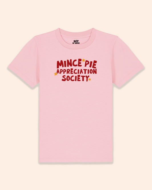 Mince Pie Appreciation Society | Kids Christmas T Shirt