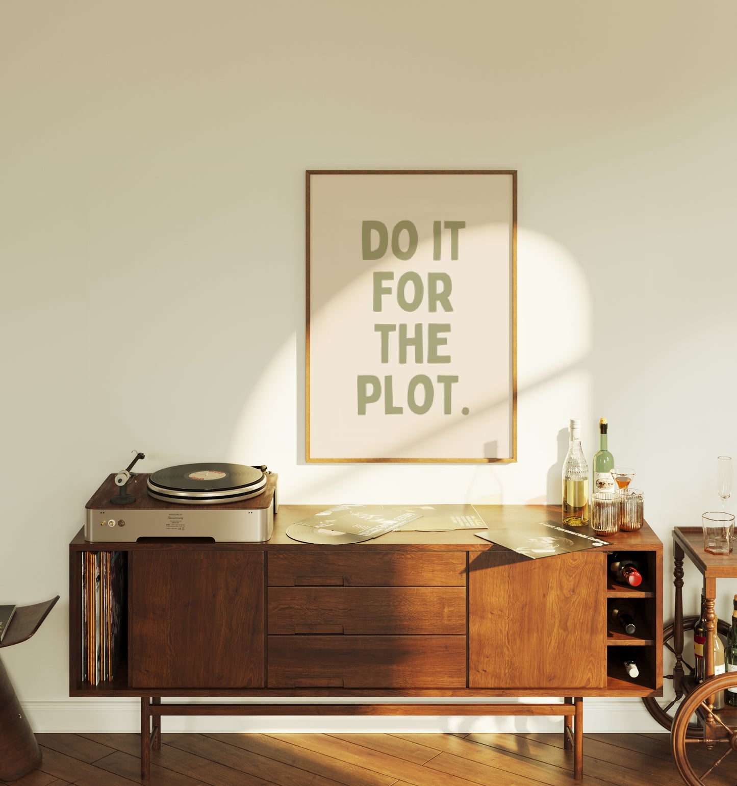 Do It For The Plot | Sage and Cream | Art Print