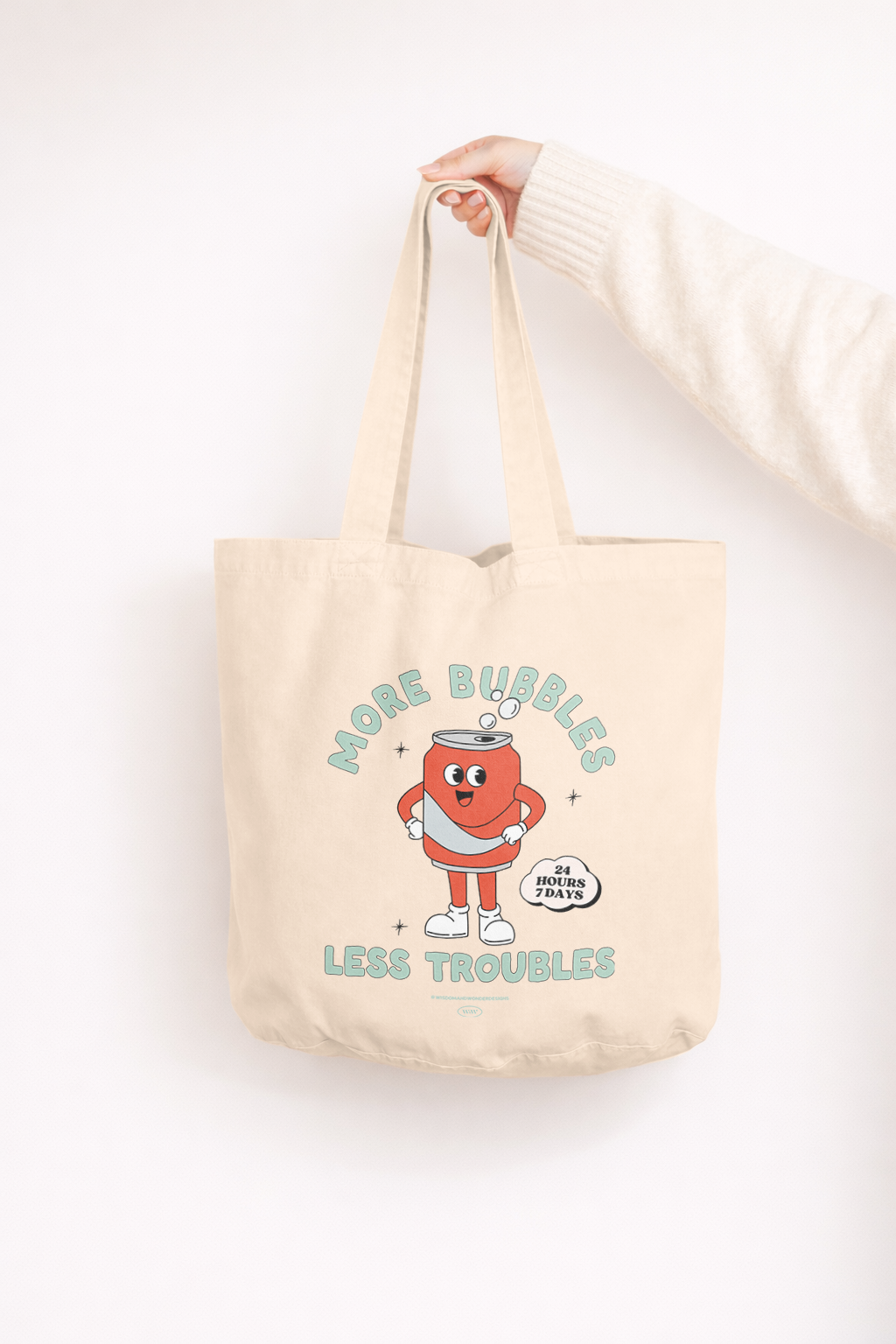 More Bubbles Less Troubles | Tote Bag